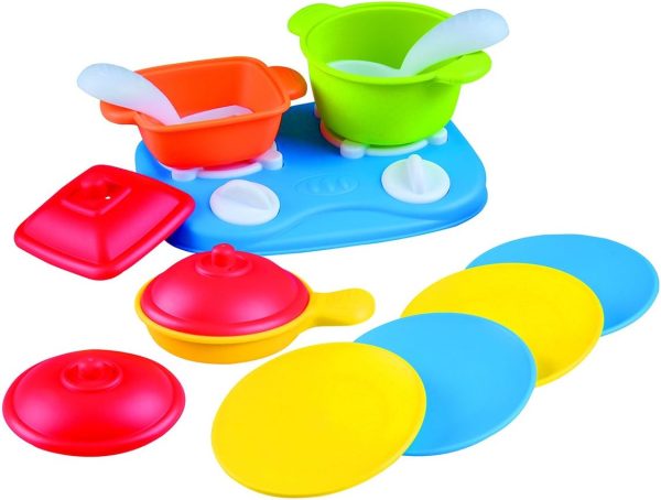 PLAYGO - BIO BASED - TABLETOP COOKING RANGE 13PCS Online now