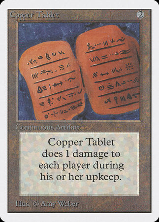 Copper Tablet [Unlimited Edition] For Sale